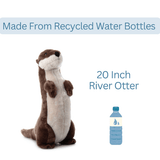 The Petting Zoo Giant River Otter Standing 20" (48cm) Eco Friendly Wild Onez