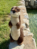 The Petting Zoo Giant River Otter Standing 20" (48cm) Eco Friendly Wild Onez