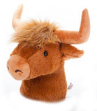 The Petting Zoo Highland Cow Hobby Horse Tan 24" Adorable!  (61cm)