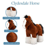 The Petting Zoo The Petting Zoo - 12" (30cm) Standing Horse Clydesdale Farm/Barnyard Animal