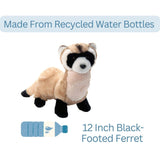 The Petting Zoo The Petting Zoo - 12" (30cm) Wild Onez Footed Ferret Black wild life
