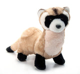 Large Black Footed Ferret Plush 12in Cutie