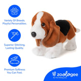 The Petting Zoo The Petting Zoo - New Basset Hound Dog Medium 12" (30cm)