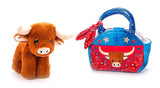 The Petting Zoo The Petting Zoo - Plush Animal Set with Purse -  9" Longhorn