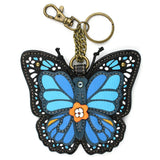 Vibrant Blue Butterfly Collection by Chala Vegan Top Quality - Keychain