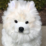 The Pink Pigs Plush Animals JoJo Our Life Size Samoyed Plush Dog
