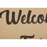 VHC Brands VHC Brands - Ashmont Burlap Vintage Welcome to Our Farmhouse Pillow 14x22
