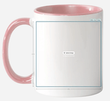 Vistaprint Pink Fluffy Cow Farm Coffee Mug 2 Sided
