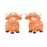 WIDDOP and Co Inc Country Living Highland Cow Salt & Pepper Shakers
