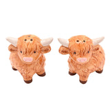 WIDDOP and Co Inc Country Living Highland Cow Salt & Pepper Shakers