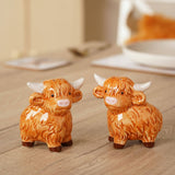 WIDDOP and Co Inc Country Living Highland Cow Salt & Pepper Shakers