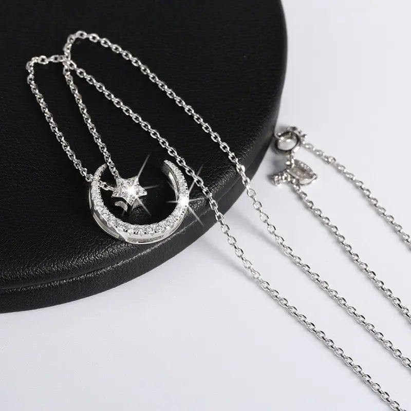 アクセサリー STAR JEWELRY BTP MOON NECKLACE K10 Moon & Star Necklace