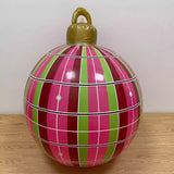 Alibaba christmas ornaments inflatable Pink Stripe Inflatable LED Christmas Ornaments 7 Designs!  Large Size