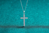 Alibaba moissanite necklace Special Buy!  Moissanite Cross Pendant 925 Sterling Silver 1.26ctw and 3.6ctw