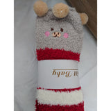 Alibaba Socks Thigh High Fuzzy Plush Socks, Leggings Adorable Animals to Keep Legs Warm! *