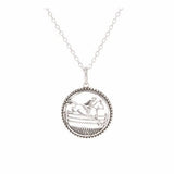 Equestrian Eventing Horse Lover's Necklace Sterling SIlver - Silver