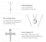 AliExpress - bamoer Fine Fashion Jewelry-Necklace Double Strand Cross and Heart Necklace Gorgeous!