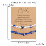 AliExpress Bracelets Turkish Evil Eye Bracelet Sets White Blue Evil Eyes Lucky Couple Bracelets for Women Colorful Crystal Bead Rope Chain Charm Jewelry