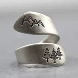 AliExpress Jewelry Mountain/trees Mountain Spoon-Type Wrap Around Rings and Mountain Necklaces