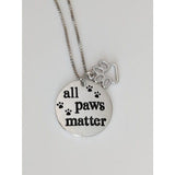 AliExpress Keychain All Paws Matter Pet Lover's Stainless Steel 18" Necklace
