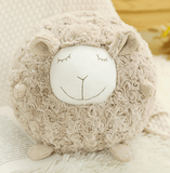 AliExpress Plush Animals beige Fluffy Ewe Sheep Plushie, Chair Cushion or Baby Floor Play Mat Embroidered Features *