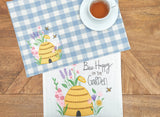 C&F Home Home decor Spring Bee Happy In Blue Runner*