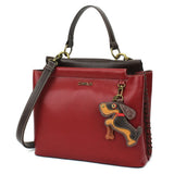 Chala Keychain Satchel-Red WIENER DOG Collection by Chala, Dachshund Doxie Lovers*