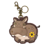 Hippo Collection Keychain/Coin Purse by Chala Vegan* - hippo coin purse