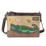 ALLIGATOR Mini Crossbody Purse and Gator Keychain - Mini Xbody