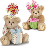 FAIRE - Bearington Plush Animals BOTH Cupcake & Birthday Bears by Bearington-Poseable and So CUTE! *