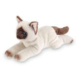FAIRE - Bearington Plush Animals Plush Small Siamese Cat Toy Lifelike and Loveable!