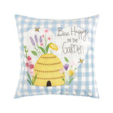 Faire-C&F Home Placemats Throw Pillow Bee Happy In Blue Spring Collection