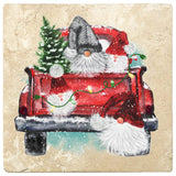 FAIRE - Christmas by Krebs Seasonal & Holiday Decorations Gnomes Country Christmas by Krebs - 4" Travertine Coasters -
