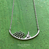 Bee, Dragonfly, Butterfly Stainless Steel Bar Pendants MADE IN USA!* - Bee