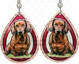 FAIRE - Copper Arts Fashion Jewelry Dachshund Copper Art Earrings Handmade in the USA