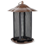 Faire-Dicksons Bird Feeders Cherry Woodgrain Heavy Duty Metal Bird Feeder 11 inch*