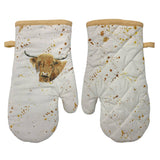Faire: EastWest oven mitt HIGHLAND COW ORGANIC SINGLE OVEN GLOVE