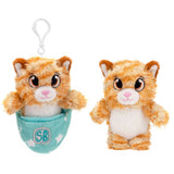 FAIRE: Fiesta Toys Keychains SWADDLE BABIES Cat Keyclip - 4.5IN CAT KEYCLIP
