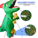Faire: GOOSH INC Inflatable Yard Decoration Inflatable Dinosaur 7 ft LED Christmas Yard Decoration