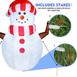 Faire: GOOSH INC Inflatable Yard Decoration Inflatable Snowman LED Outdoor Decorations with LED Lights