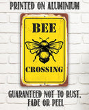 Faire-Lone Star Art Novelty Signs Bee Crossing - Metal Sign Handmade in the USA