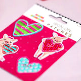 FAIRE - Party Partners Decor Pink Pig Iron On Patches, Stickers and Party Picks, Cutest, Happy Pink Pigs for Decoration!*