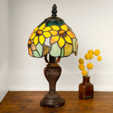 Faire: River of Goods Lamps Sunflower Stained Glass Accent Table Lamp
