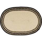 FAIRE - VHC Brands Placemats Pig or Cow Jute Placemats Sawyer Mill  Set of 6, 12x18