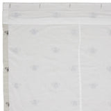FAIRE - VHC Brands Shower Curtains Honey Bee Shower Curtain Embroidered