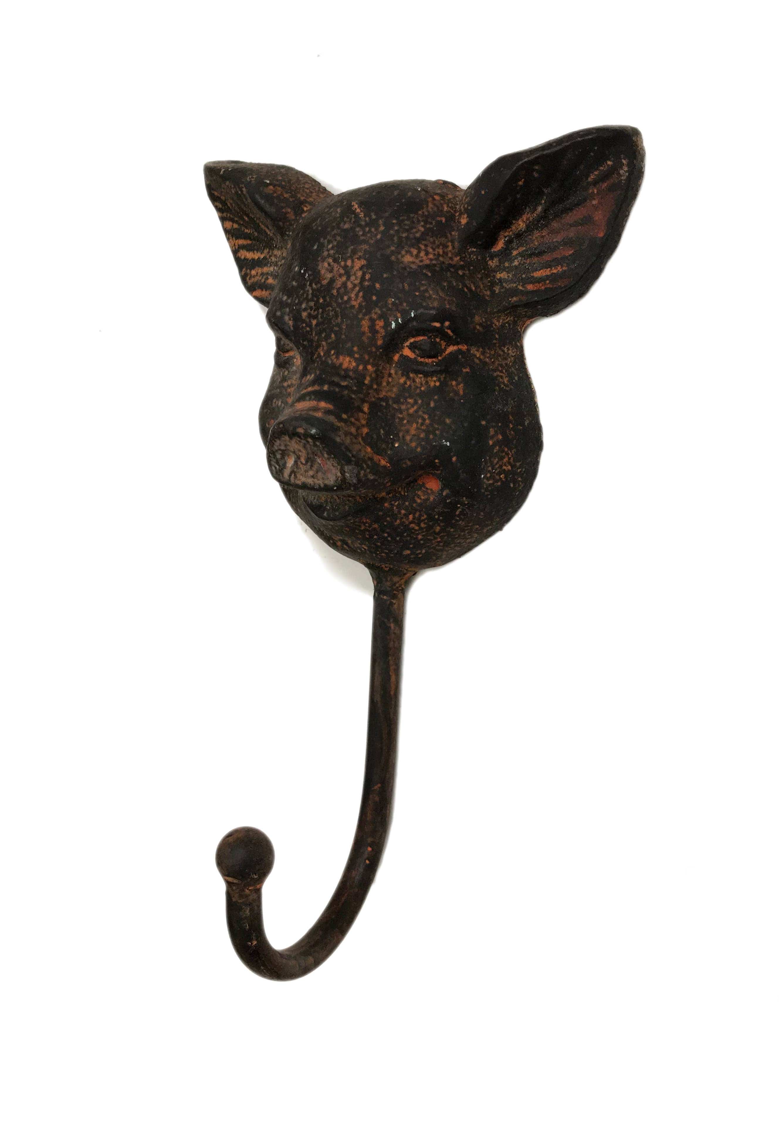 FAIRE - Wilco Home Decor Pig Cast Iron Pig or Cow Wall Hooks Farm House Country Decor for Pig & Cow Lovers! *