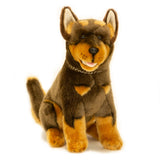 Realistic Red and Tan Australian Kelpie Plush Dog Size 36cm/14