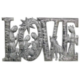 LOVE Metal Art with Nativity Scene (9
