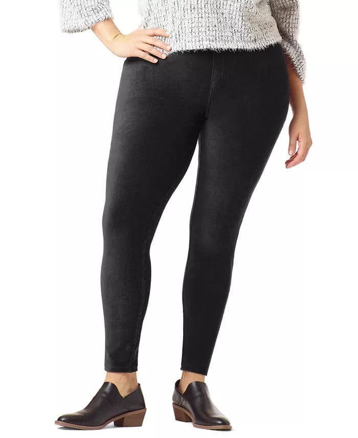 HUE LEGGINGS/KAYSER ROTH Leggings 1X Black Hue Corduroy Leggings Black XS and Plus Size 1X