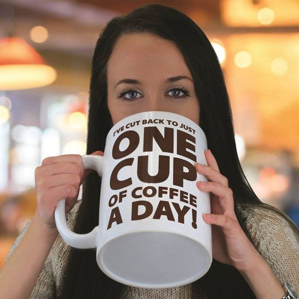100oz giant coffee mug Funny GIANT Mug-The More Coffee I Drink, the More Awesome I Am!